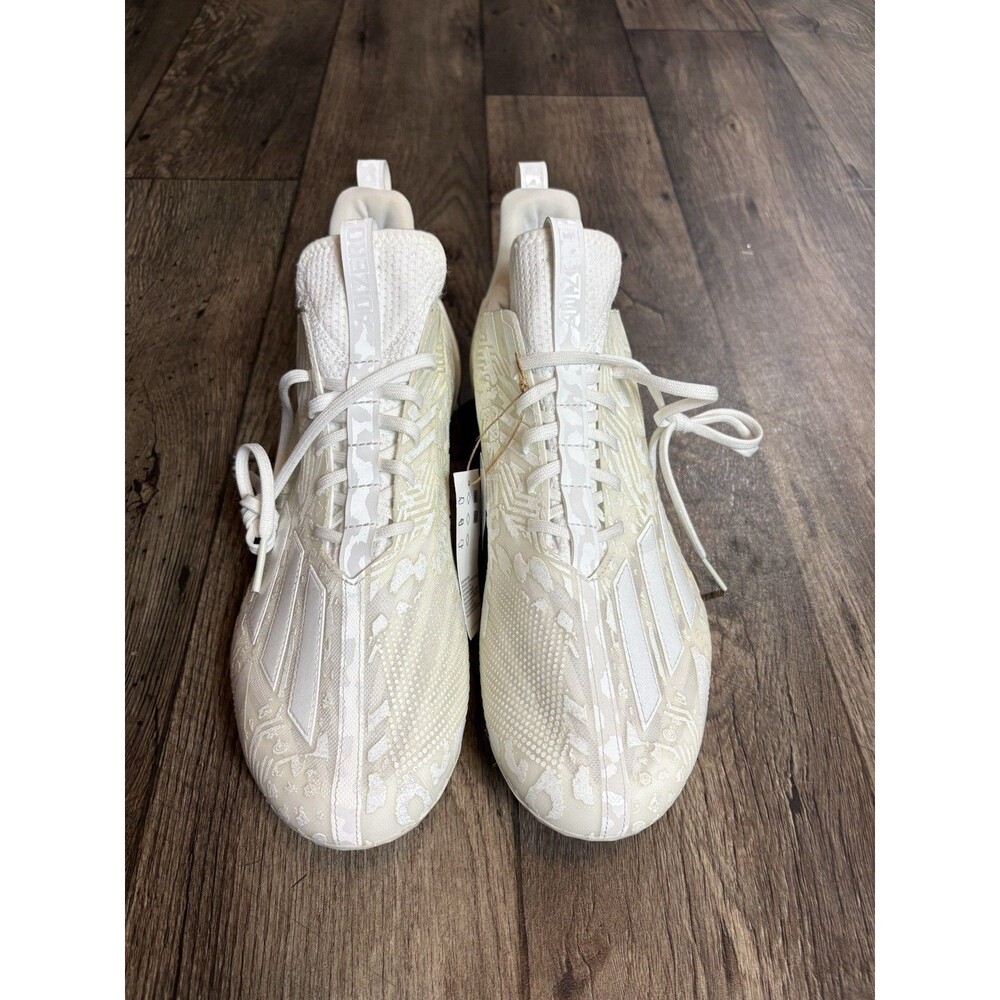 Adidas Adizero 12.0 Mismatch Triple White Football Cleats IG7223 Men’s Size 15